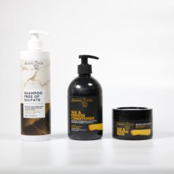 Jasmine Dr. Σαμπουάν Sulfate Free SLS μικρό (500ml) + Conditioner Silk & Keratin μικρο (500ml) + Μάσκα Silk & Keratin μικρή 250ml