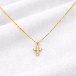 Κολιέ 925 Σταυρός Επιχρυσωμένος