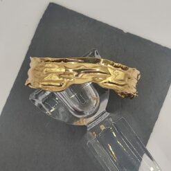βραχιόλι ατσάλι χρυσό σφυρήλατο