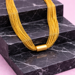 Κολιέ Πολύσειρο Χρυσό