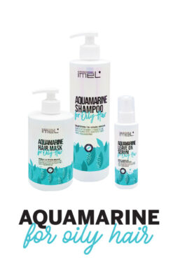 Σετ Aquamarine Για Λιπαρά Μαλλιά Line Imel - 3 τεμάχια